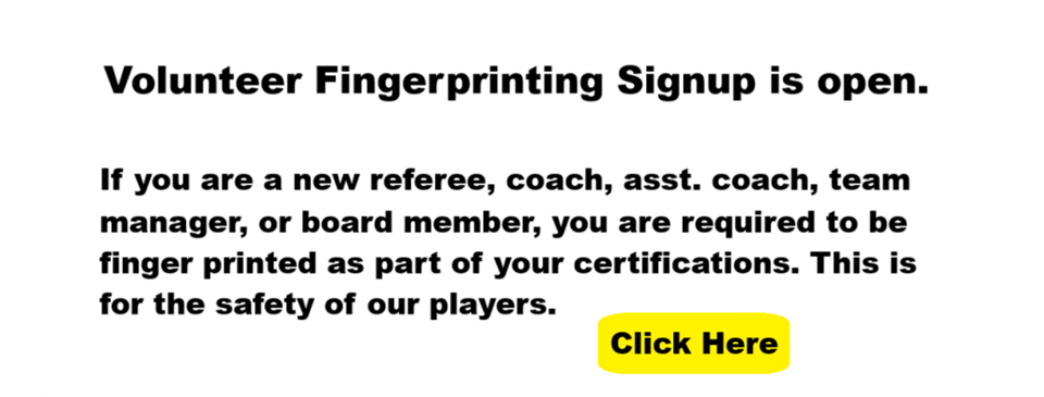 Volunteer Finger Printing