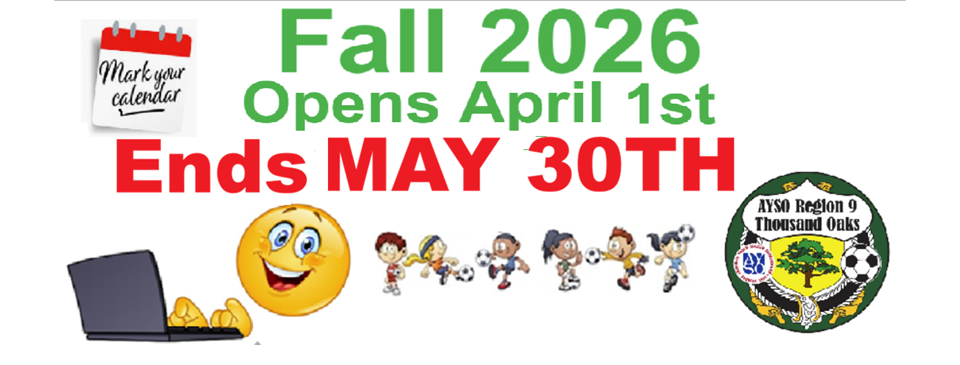 Player Registration for Fall 2026